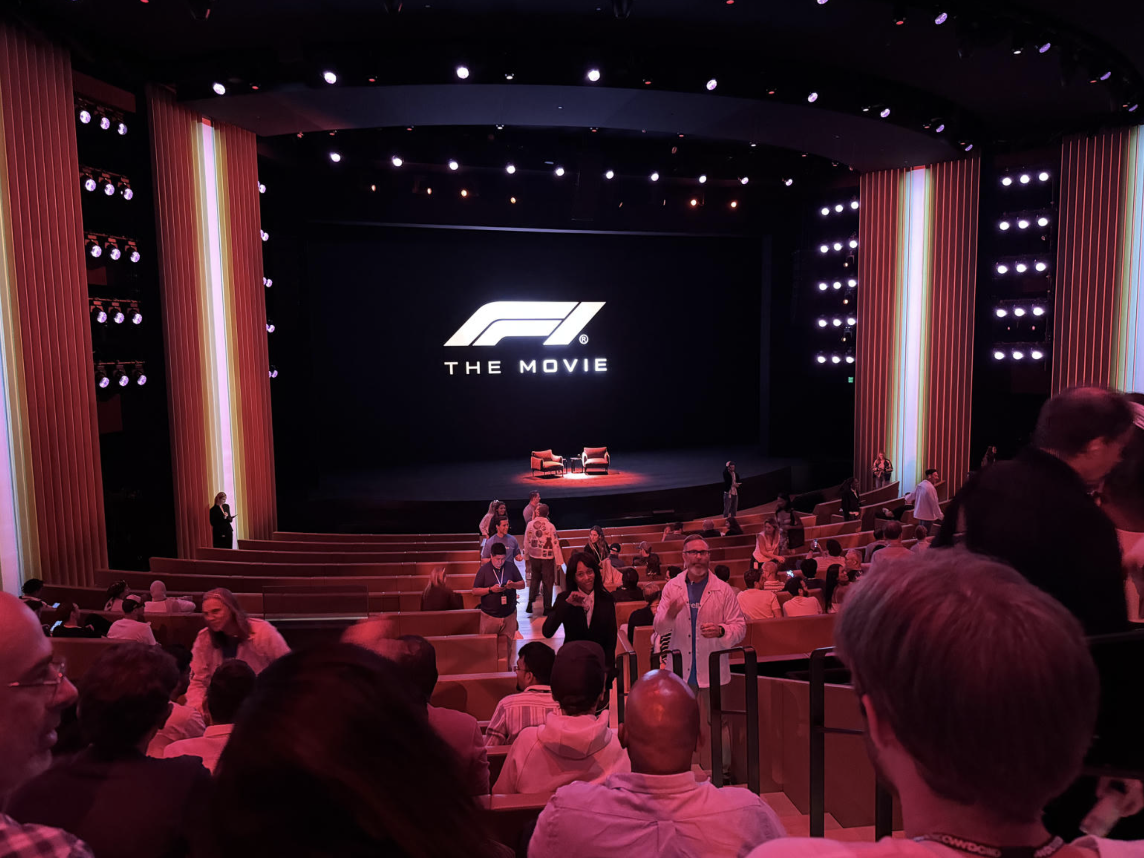 F1 prescreening at Steve Jobs Theatre